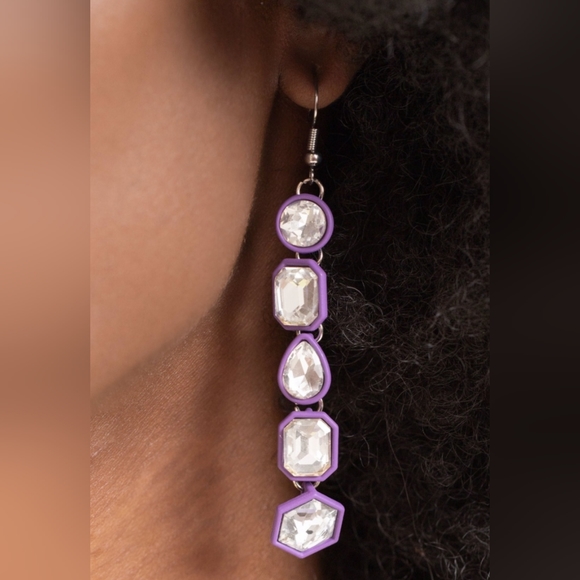 Developing Dignity Purple 💜 Earrings - Picture 2 of 3